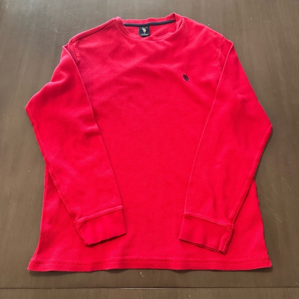 U.S. Polo Assn. Men's Long Sleeve Crew Neck Solid Thermal Shirt - Size XL